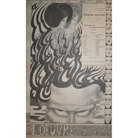 Jan Toorop 1895 - Affiche Venise Sauvee